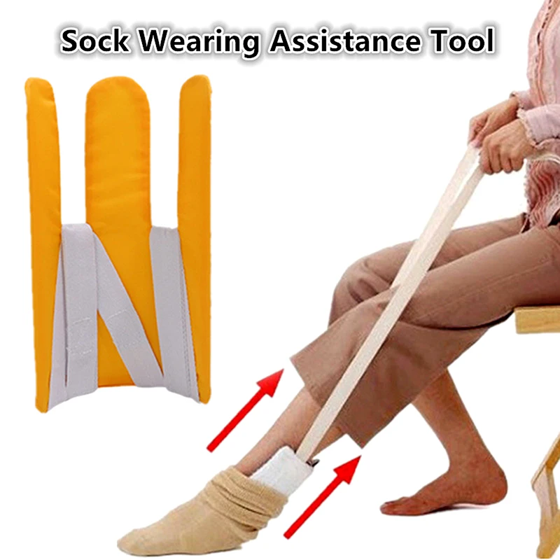 1 Pcs Blue Auxiliary Sock Dressing Tool No Need To Bend Over To Dress Socks Convenient Sock Dressing Tool For Pregnant Women