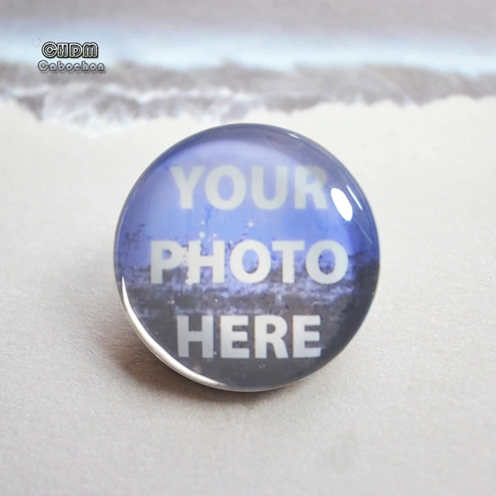 

Custom Cabochon,10-40mm Customize your photo or text glass dome cabochon,Personalized Image Cabochon,Unique jewelry charms