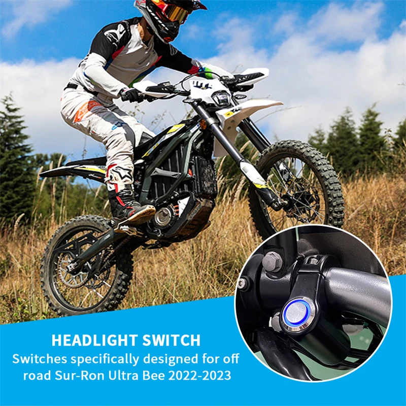 Plug N Play Headlight Switch Light Plug For Sur Ron Sur-Ron Ultra Bee 2023 Off Road Part 12V Electric Off-Road Bike Accessories