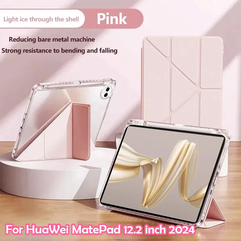 Premium Tablet Case with Pen Slot - Durable PU+PC Cover