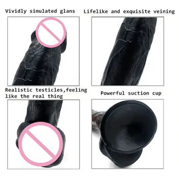 27cm Realistic Huge Dildo Vibrator for Woman Silicone Penis Dong with Suction Cup Skin Feeling Vagina Sex Toys for Adults 18+ 5