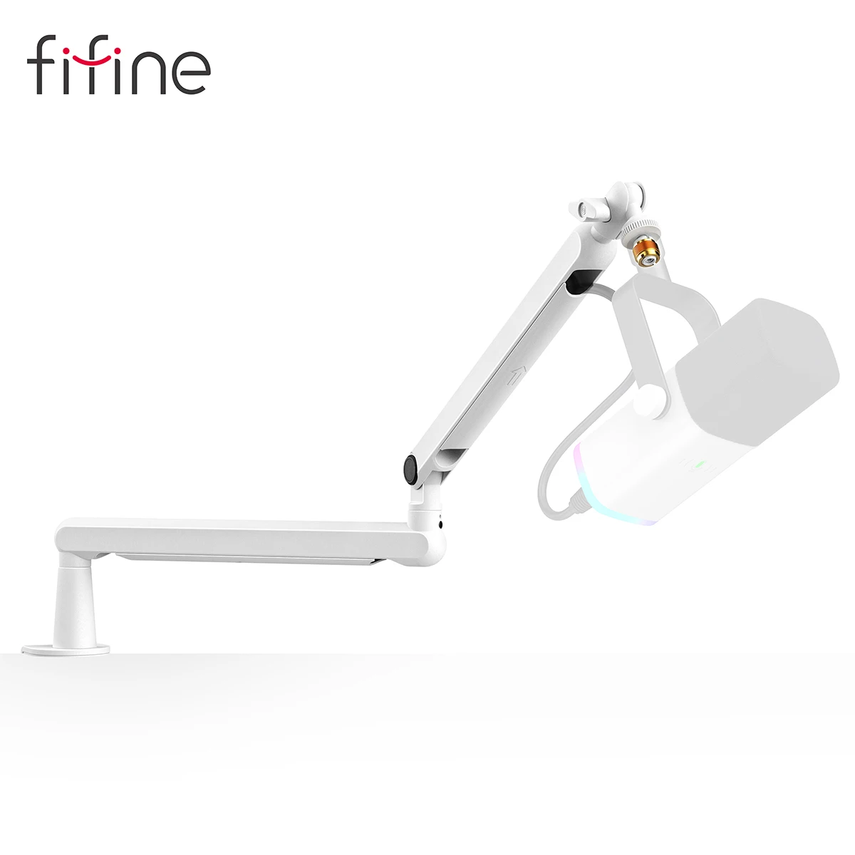 FIFINE ロープロファイル ブーム アーム マイク スタンド デスク