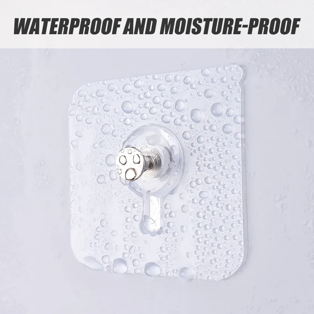 Seamless Wall Hook Adhesive Sticky Hanger Picture Photo Frame Clock Hanging No Drill Hole Nail Mounting Rack Stickers