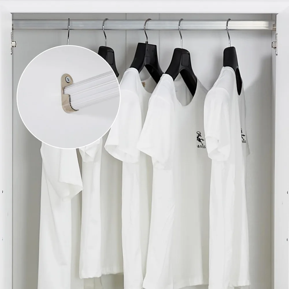 71" H Closet with Doors White Wooden Armoire Wardrobe Closet Freestanding Clothes Storage Closet Bedroom Armoires Wood Wardrobe 5
