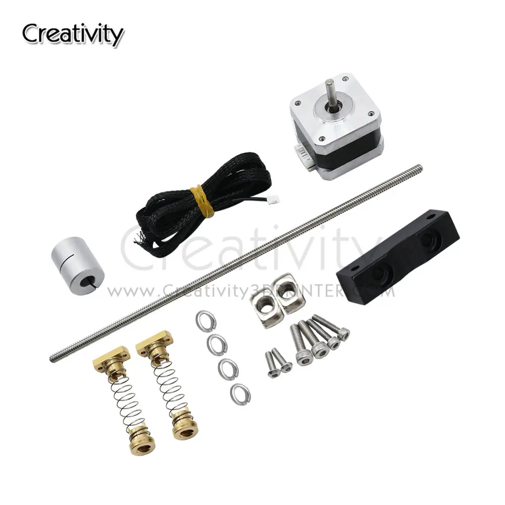 3D Printer Accessory Dual Z-axis Upgrade kit With Upgraded Screws and 42-34 motor for Ender 3 Pro/S Ender 3 V2 Black Knight