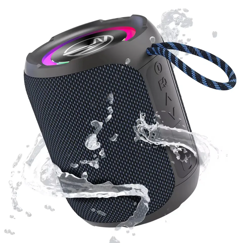 Portable 360 Surround Sound Waterproof Bluetooth Speaker