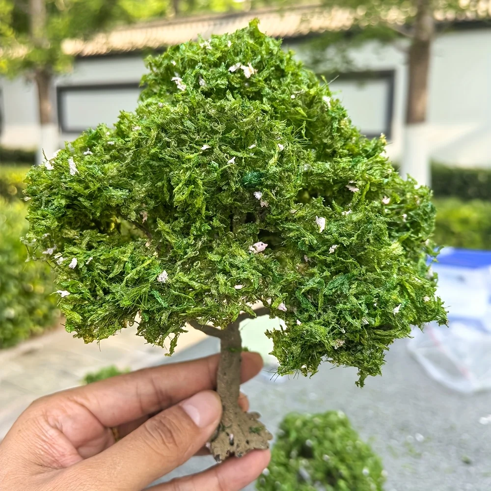 1pc Model Tree Miniature Sand Table Architectural Decorative Ornament DIY Micro Landscape
