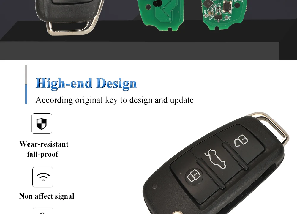 Chiave/Telecomando Per Audi A3 S3 Q2 2015 Auto Smart Control Chiave - 315mhz Mqb48 Megamos Aes Chip Remote Keylessgo 8v0837220e Audi -