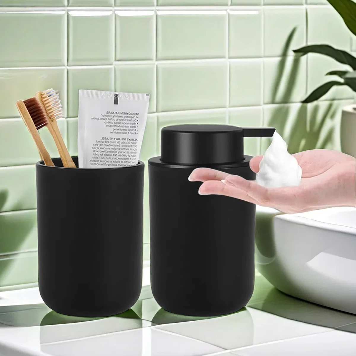 Hand Soap Foam Maker Bathroom and Kitchen Foaming Soap Dispenser Refillable Modern Foam Pump Bottle with Wash Cup, soap dispenser,hand sanitizer dispenser,shampoo dispenser,soap dispenser bottle,foaming soap dispenser,refillable plastic bottles,foam pump bottle