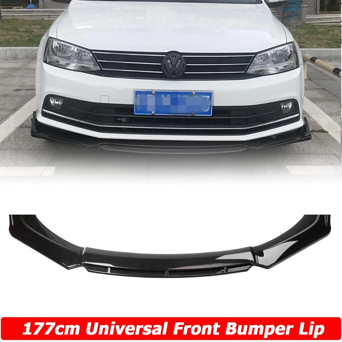 4pcs Front Bumper Lip For Volkswagen Vw Jetta Mk6 Side Spoiler Splitter