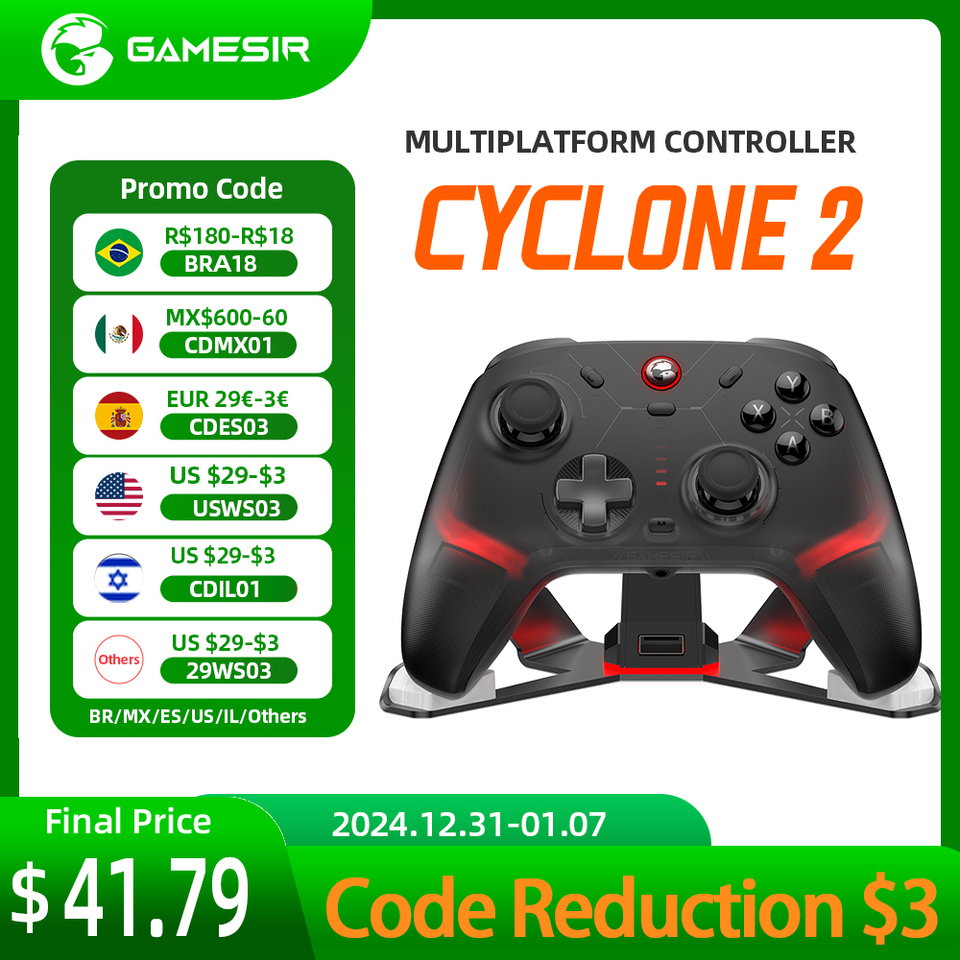 Gamesir Cyclone 2 Controller Nintendo Switch PC Joystick Wireless Gamepad Pro Controller for Nintendo Switch iPhone Android PC