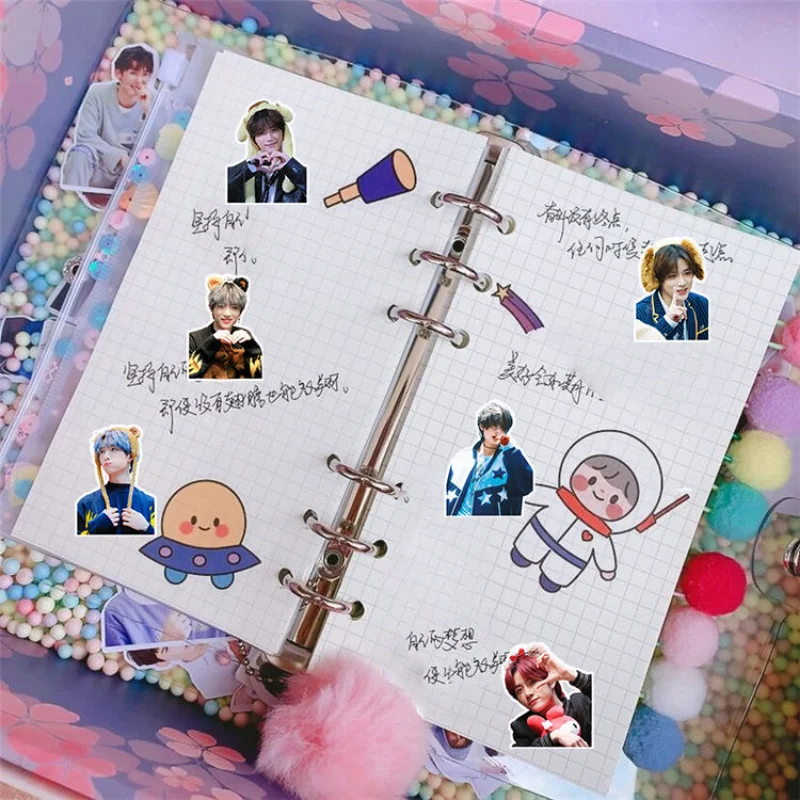 56PC/SET TXT BEOMGYU Magazine Cover HD Poster Stickers Cui Fangui Photos Hand Account Material Notebook Cup Phone DIY Sticker