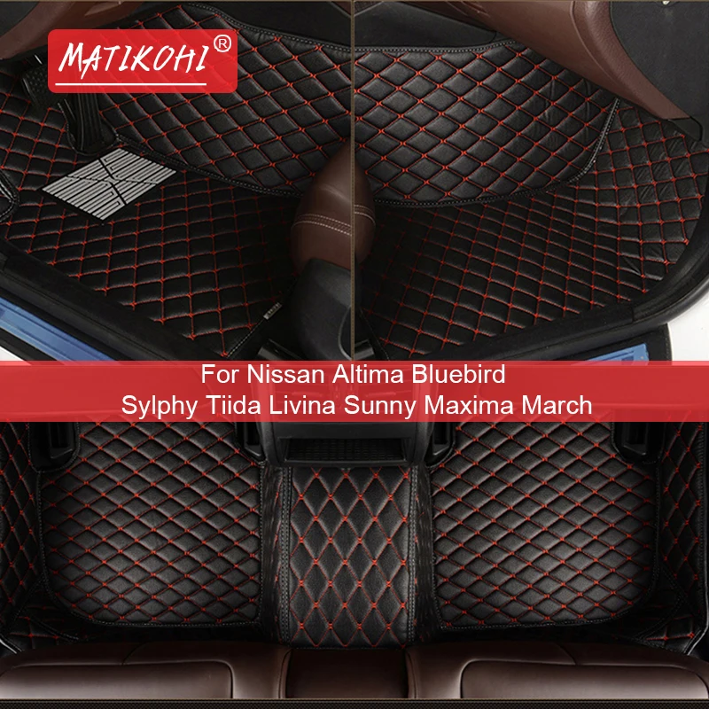 Matikohi Car Floor Mats For Nissan Altima Bluebird Sylphy Tiida Livina