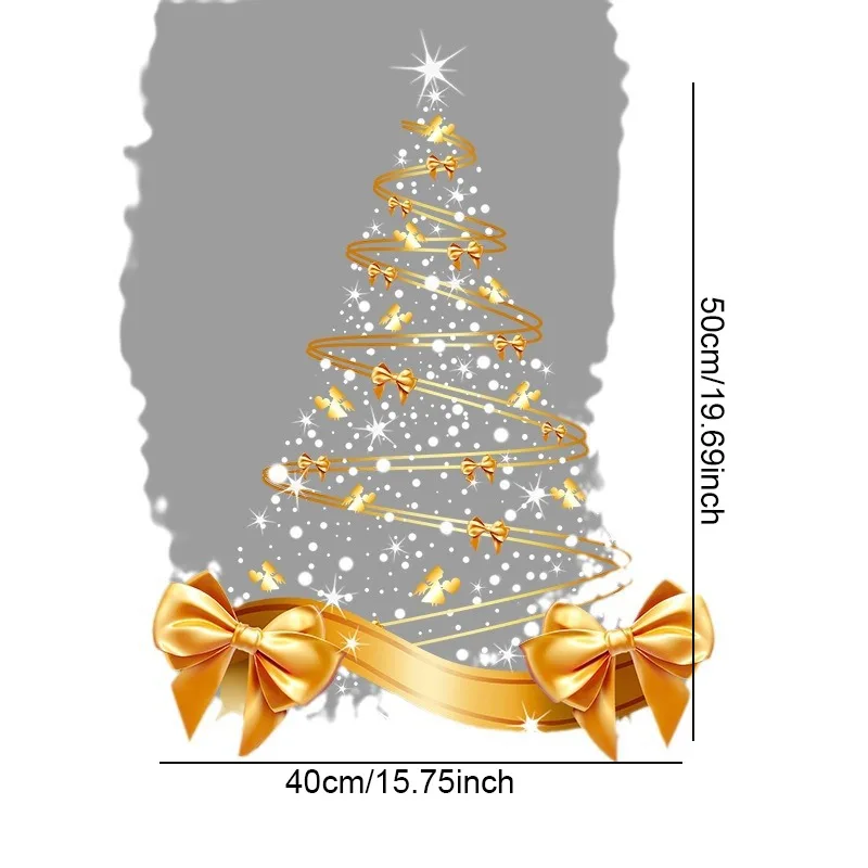 Christmas Tree Window Clings Stickers Glass Xmas Decals Home Decorations 1pc