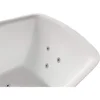 Whirlpool Bathtub with Hydraulic Massage Vortex Jet and Adjustable Bubble Injection System, Handheld Shower, Center Drainage 6