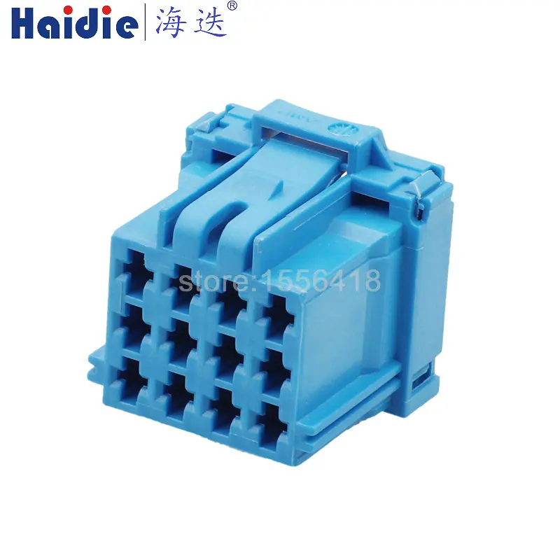 1-20 sets 12 Pin Automotive Male Plug Plastic Housing Female Socket 3.5 Series Blue Car Unsealed Connector 6-968972-1 3-967627-1 1 set 22 pin automotive male female docking wire connector car unsealed cable socket 7282 5834 7283 5834