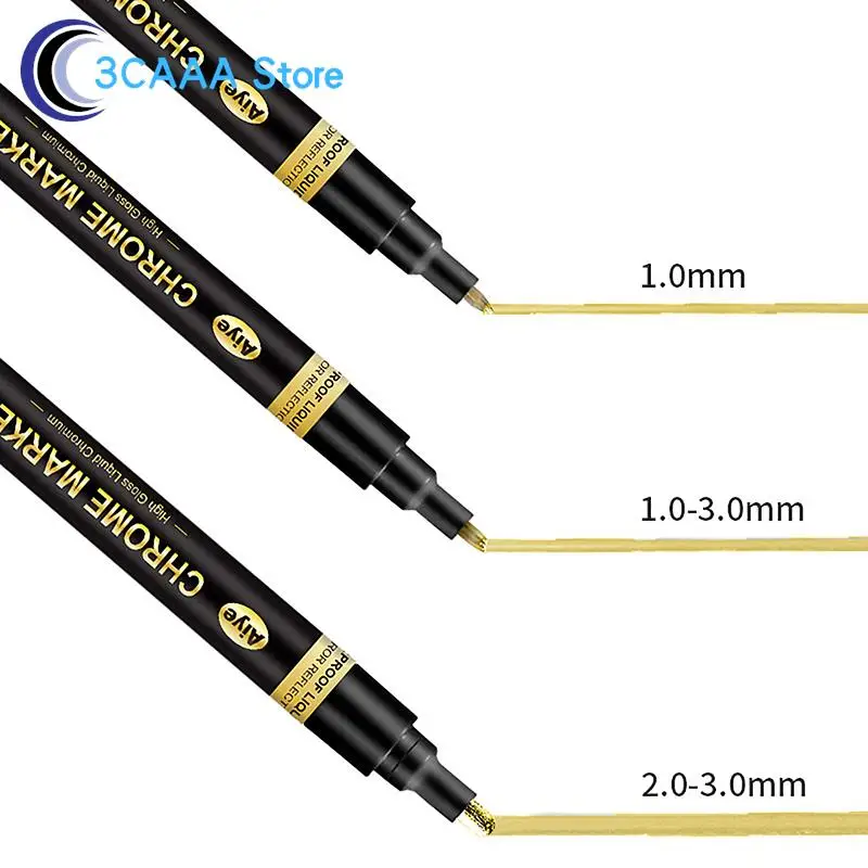 0.7/1/3MM Electroplating Mirror Silver Gold Paint Pen paint marker pen paint pen