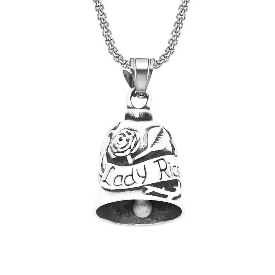 Lion King Pendant and Keychain with Uniquely Carved Bell - Retro Design