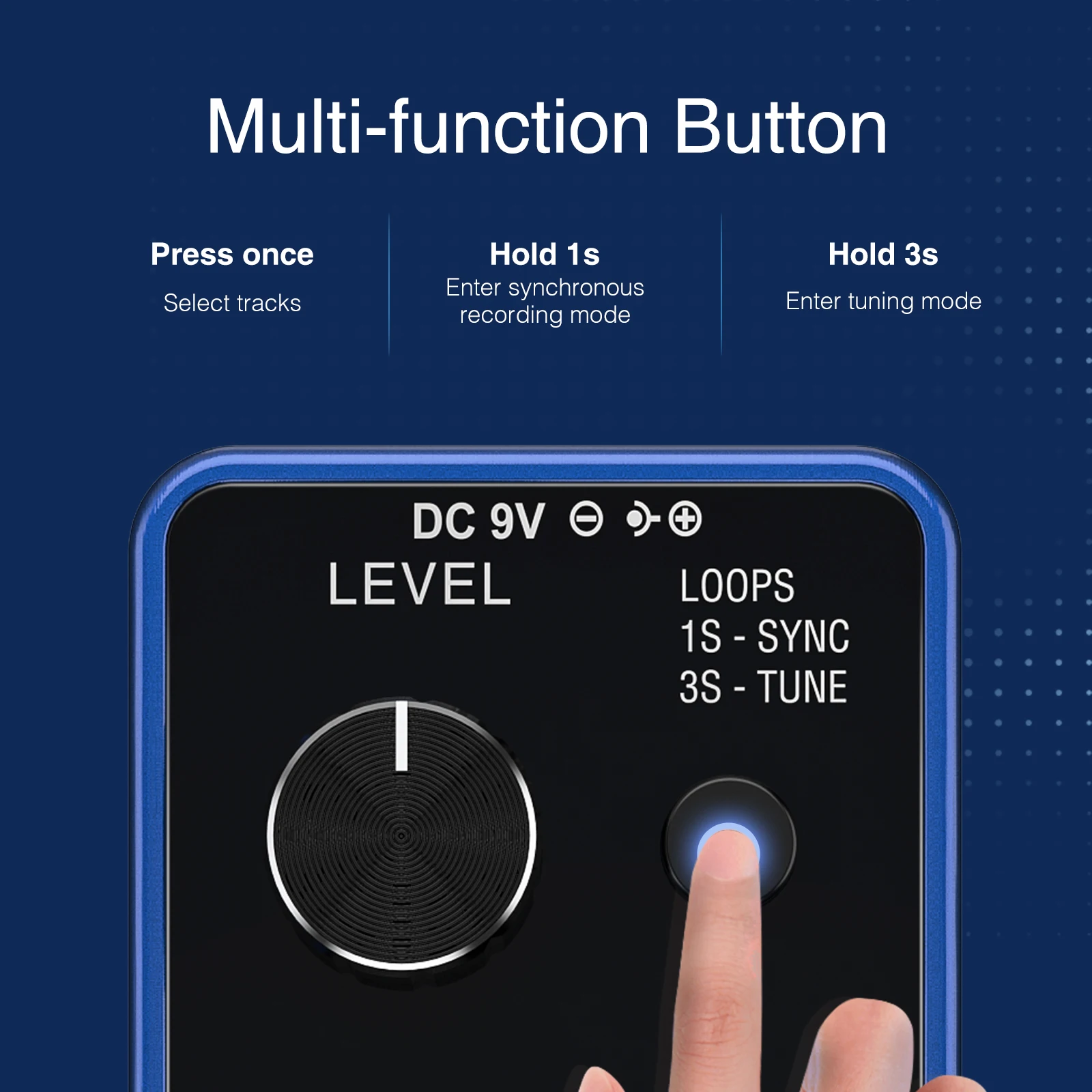 Lekato Mini Guitar Effect Pedal Guitarra Tuner Looper Pedal Electric Guitar Looper Loop Record 3 Wave Slot Per 6 Mins Pedalboard