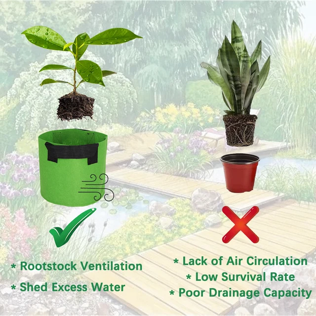 15Db/Tétel Keverék 15 Színű Kerti Ültetvényes Táska Fogantyúval 1 Mm -Es Virágzöld Növényi Gyógynövény Szövet Termesztett Edény Beltéri Kültéri Conatiner - Image 5