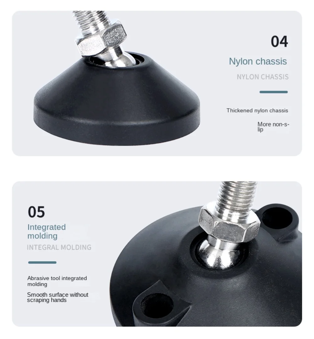 Adjustable Leveling Legs 4pcs Adjustable Lathe Leg Thread Type Adjustable Levelling Feet Swivel Base