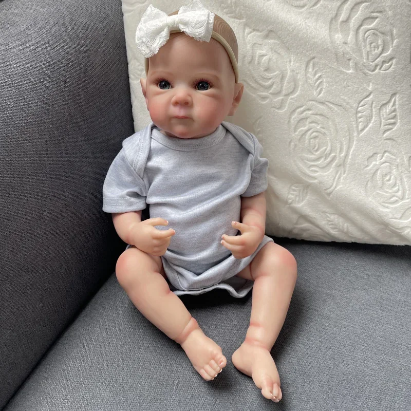 

45CM Full Body Silicone Reborn Baby Doll Bettie Newborn Baby Size Multi-layer Painting 3D Skin with Visible Veins Bebe Reborn