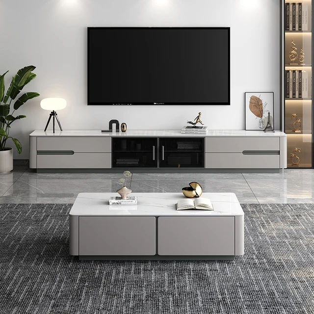 Armoires supports de télévision modernes affichage de luxe films nordiques tiroirs divertissement supports de télévision minimaliste esthétique Muebles meubles 1