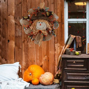 Autumn Scarecrow Wreath 1