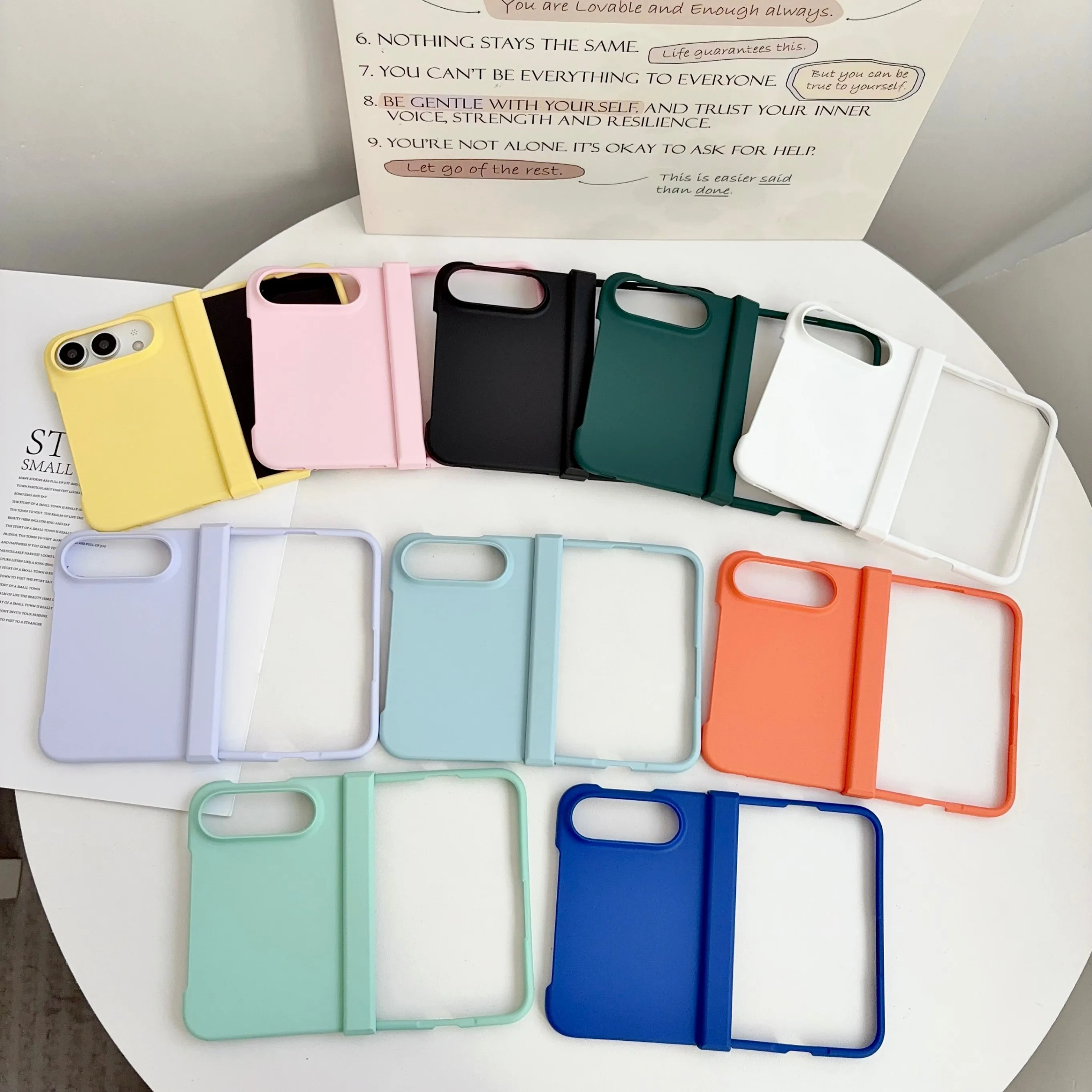Luxury Dopamine Skin Feel Matte Phone Case - Shockproof Slim Front & Back Hard Cover