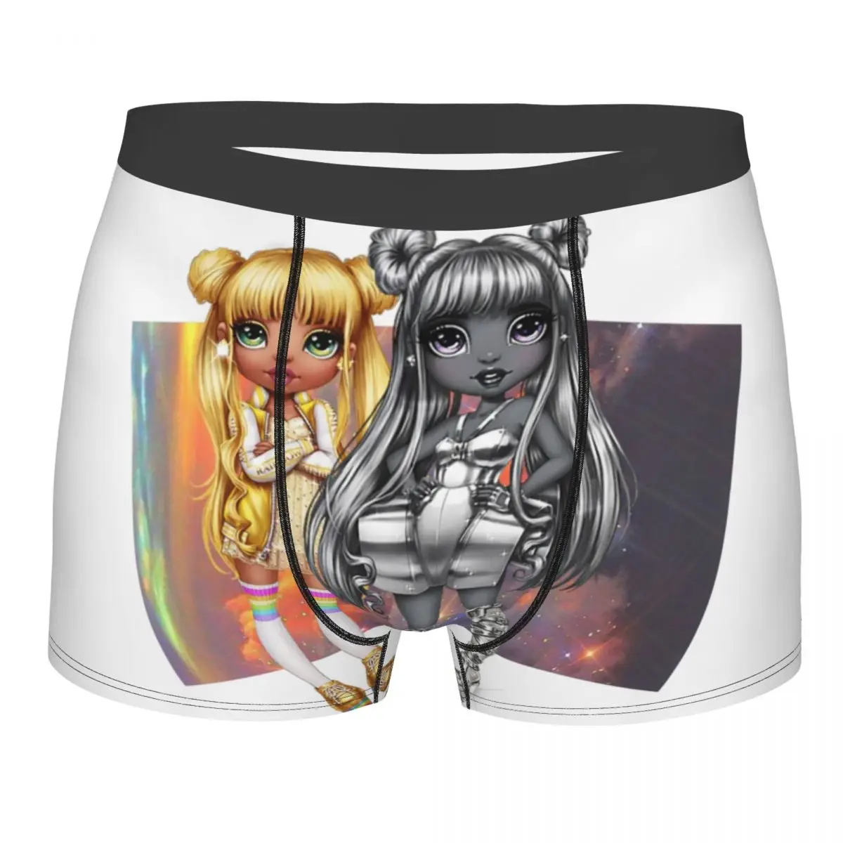 

Rainbow High Sisters Boxer Shorts Men 3D Print Male Breathbale Japanese Cartoon Anime Underwear Panties Briefs