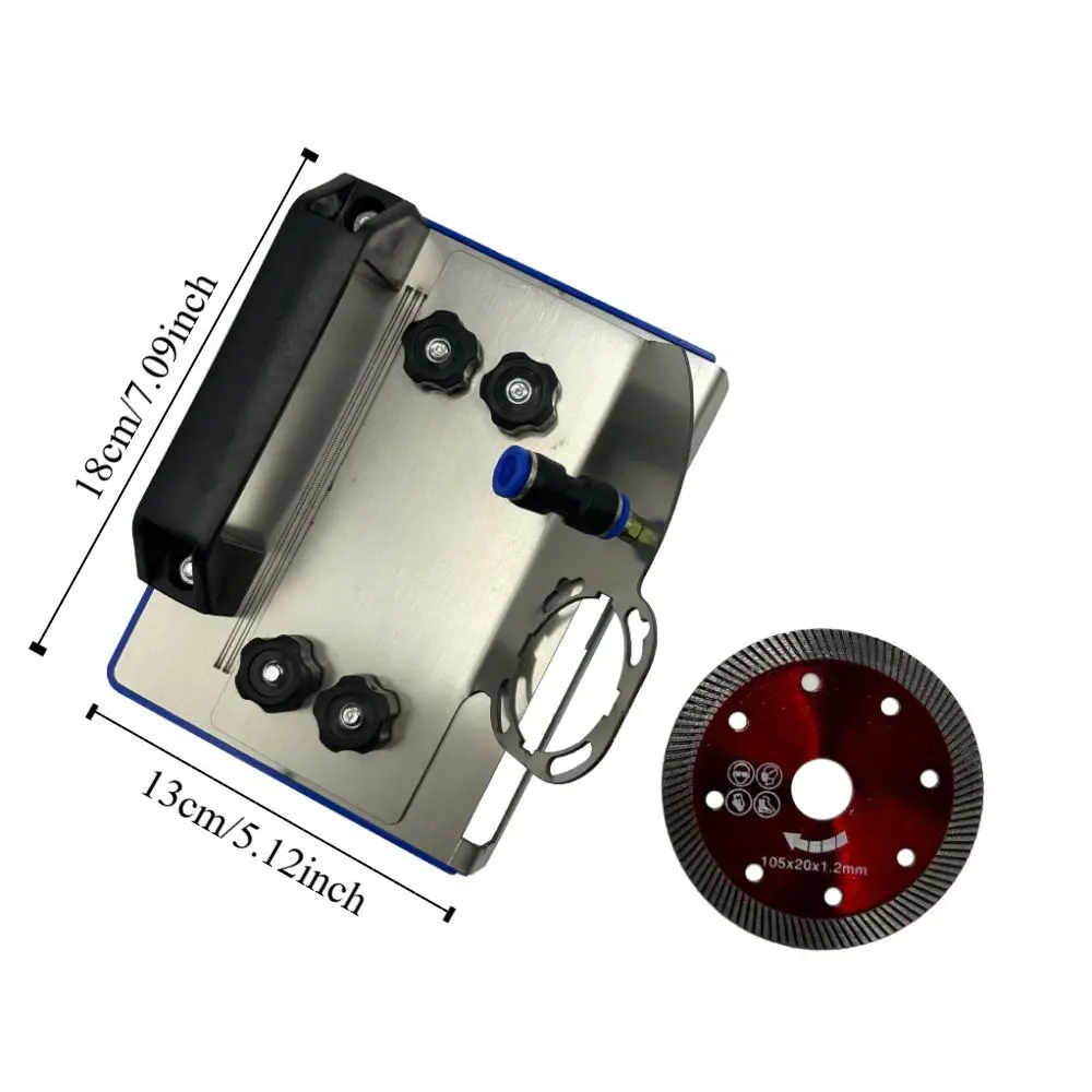Stainless Steel Angle Grinder Stand Secure Clamping 45&deg; Chamfer Cutting Chamfered Bracket Base Precise Easy Adjustment