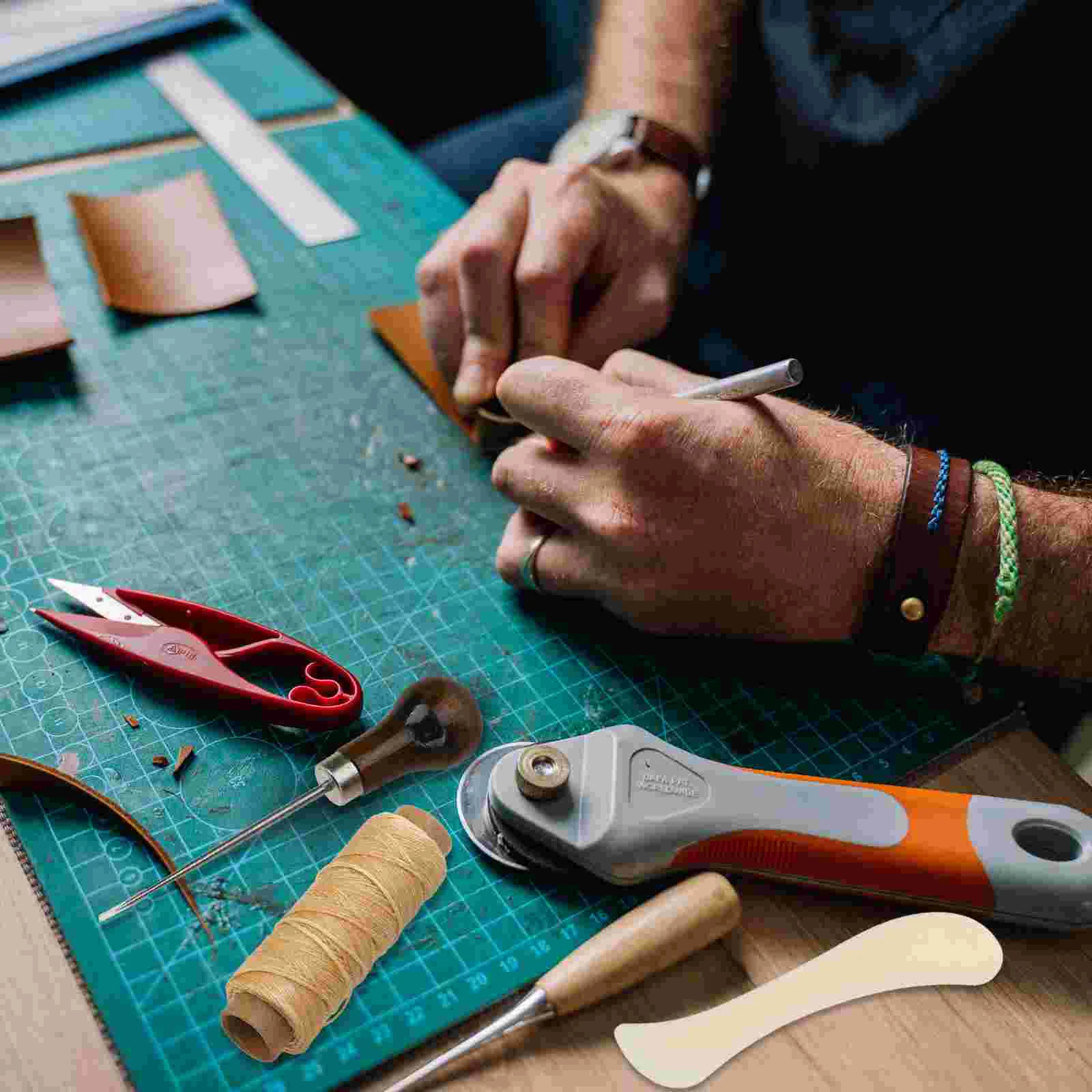 Kit di strumenti per cucire artigianato fai da te strumento per libri da lavoro Set di cuciture aghi per rilegatura cartella forniture per carta ossea riparazione rilegatura per libri - immagine 2