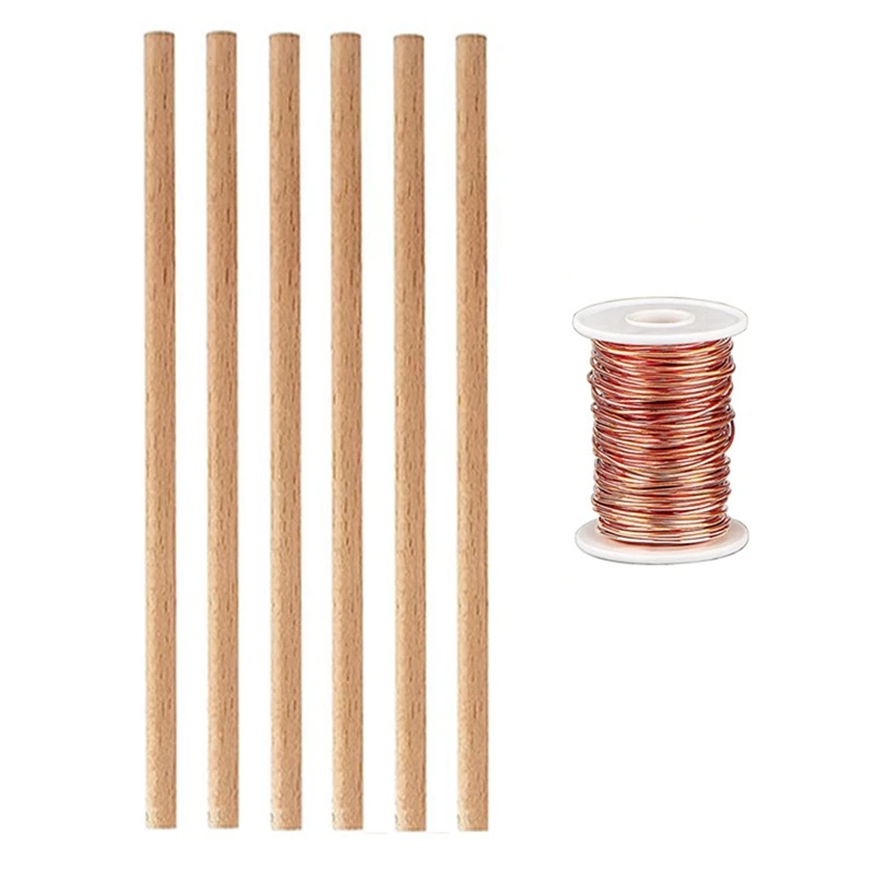 

99.9% Pure Copper For Electro Culture Gardening Copper Wire With 6 Stake For Growing Garden Plants And Vegetables
