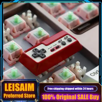 Tastiera Meccanica Originale Rossa e Bianca per Console di Gioco Retro, Tastiera in Metallo per PC Gaming, Tastiera da Collezione con Keycap Regalo