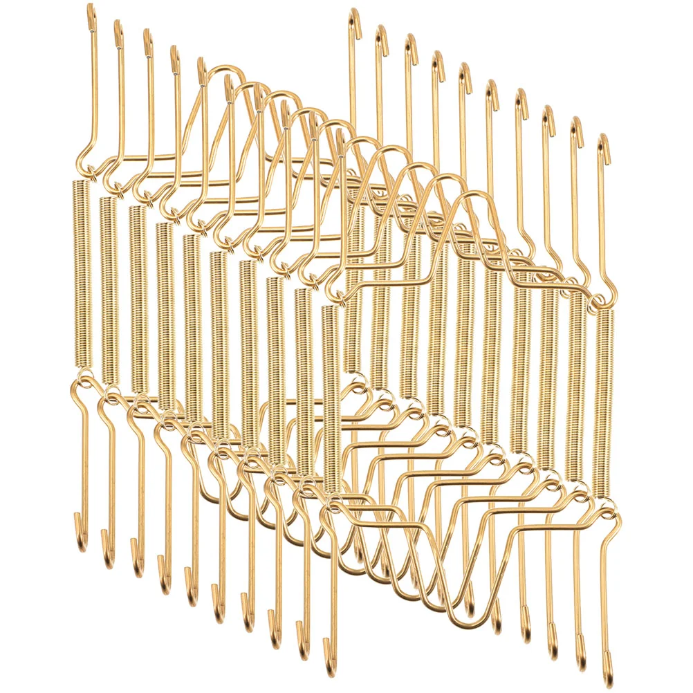 

10pcs Stainless Steel Plates Holder Spring Plate Hangers Invisible Dish Hangers
