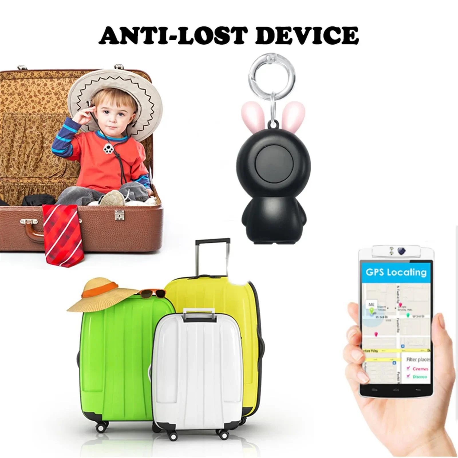 Smart Bluetooth Tracker For Kids Pets Key Bicycle Car