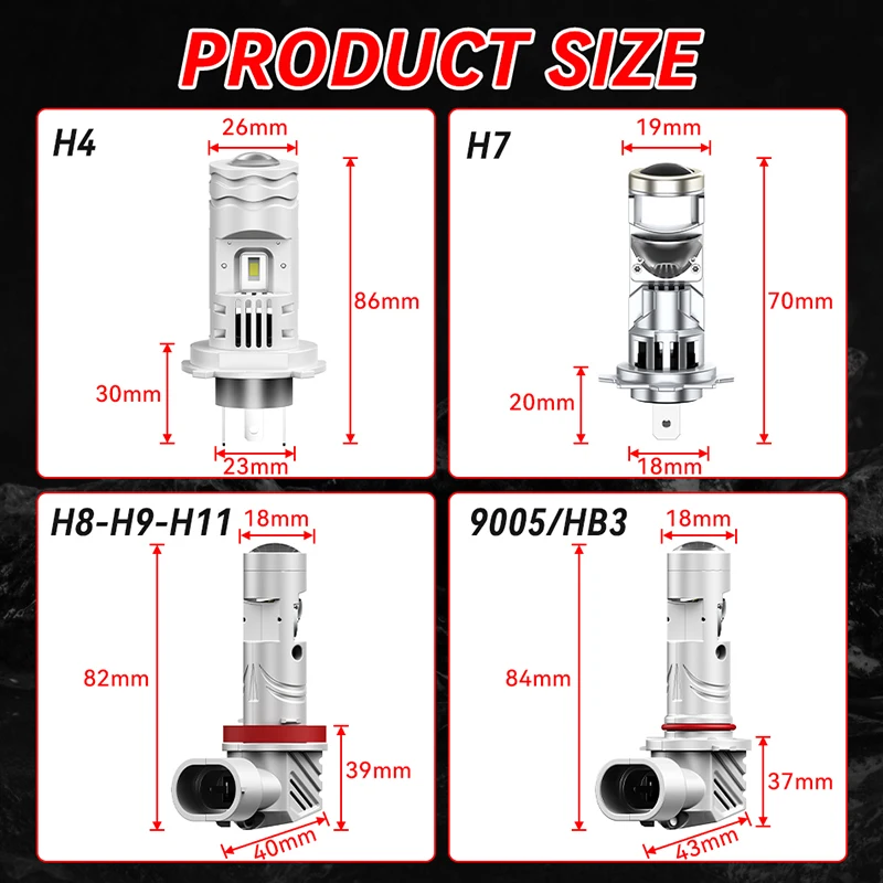 5000W 미니 1:1 H7 LED 프로젝터 렌즈 슈퍼 브라이트 h7 헤드라이트 캔버스 안개등 터보 램프 오토바이 라이트 ? 6000K 무선 선풍기