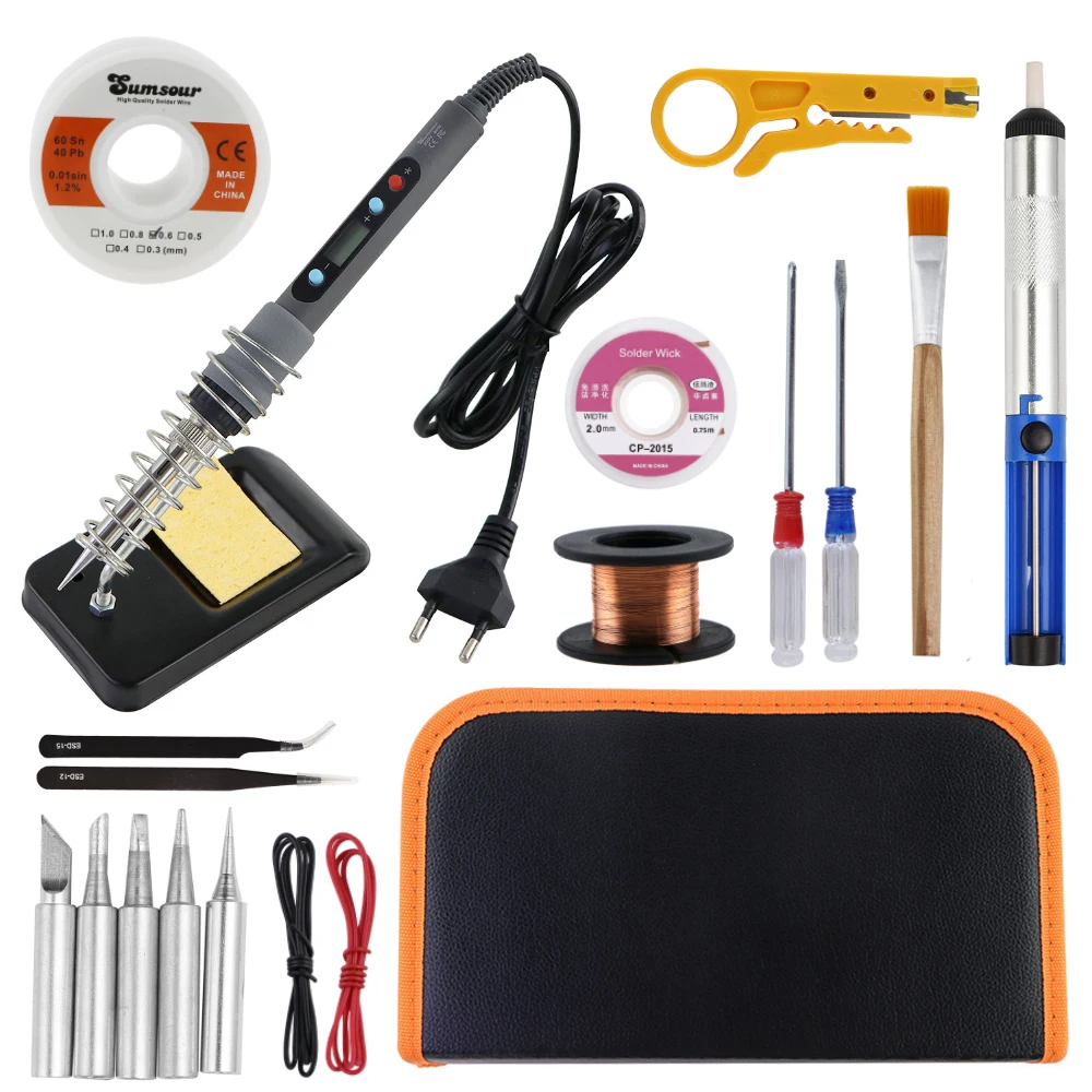 Sumsour-80W-Electric-Soldering-Iron-With-Switch-Digital-Display-Kit ...