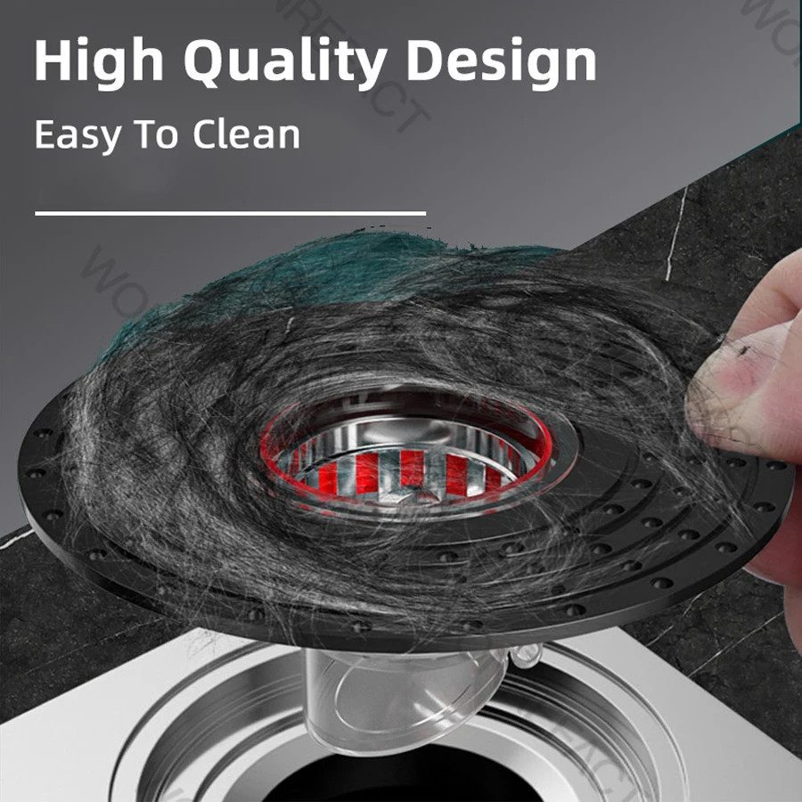 Odor Proof Floor Drain Core Plug Backflow Preventer Toilet Sewer Filter Portable Bathroom