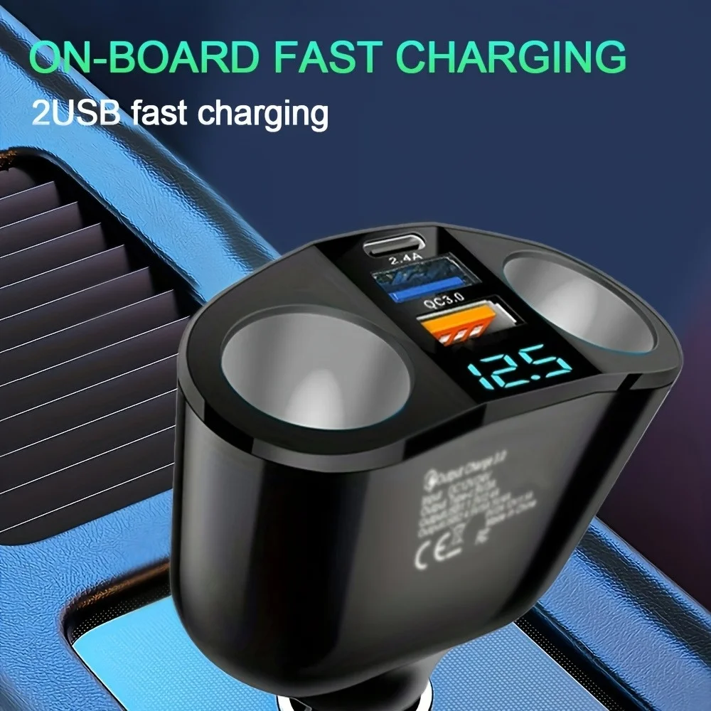 Multiple Devices Charged At The Same Time 3 Ports Car thumbnail 3