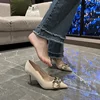 Elegant Women's High Heels Spring Autumn New Fine Heel Design Sensation Minimalist Noble French Nude Pointed Toe Shoes