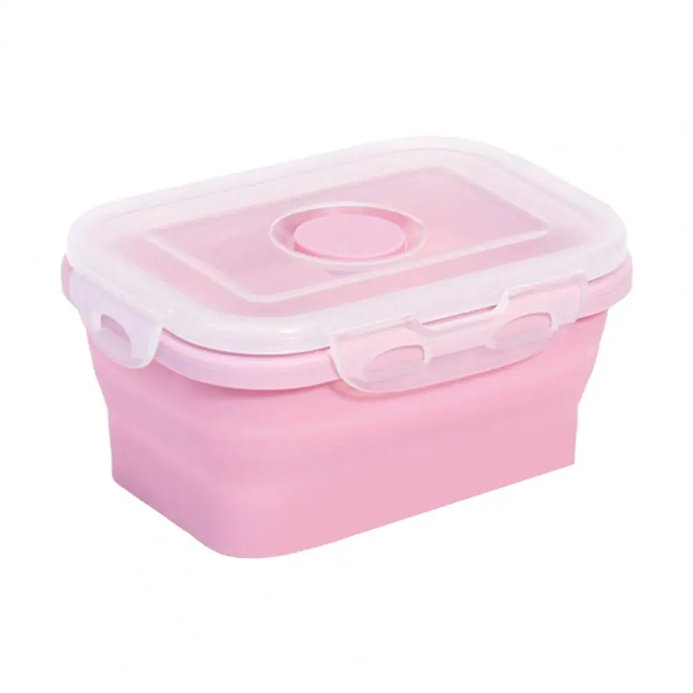 Bpa-free Silicone Collapsible Lunch Box - Portable Food Storage