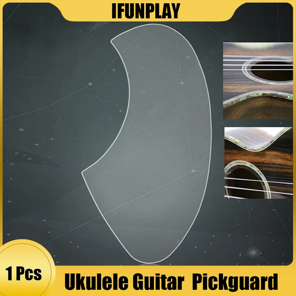 Ultra-thin Ukulele Pickguard Guitar Scratch Plate Invisible Pick Guard Transparent Ukulele Mini Guitarra Protection Sticker