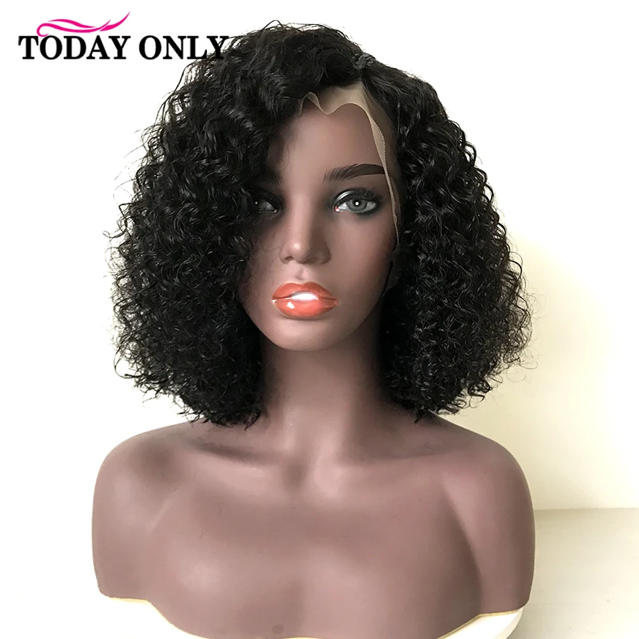 

Kinky Curly Hd Lace Front Human Hair Wig Women 13x4 Lace Front Wigs For Black 180% Density Brazilian Pre Plucked Wig Today Only
