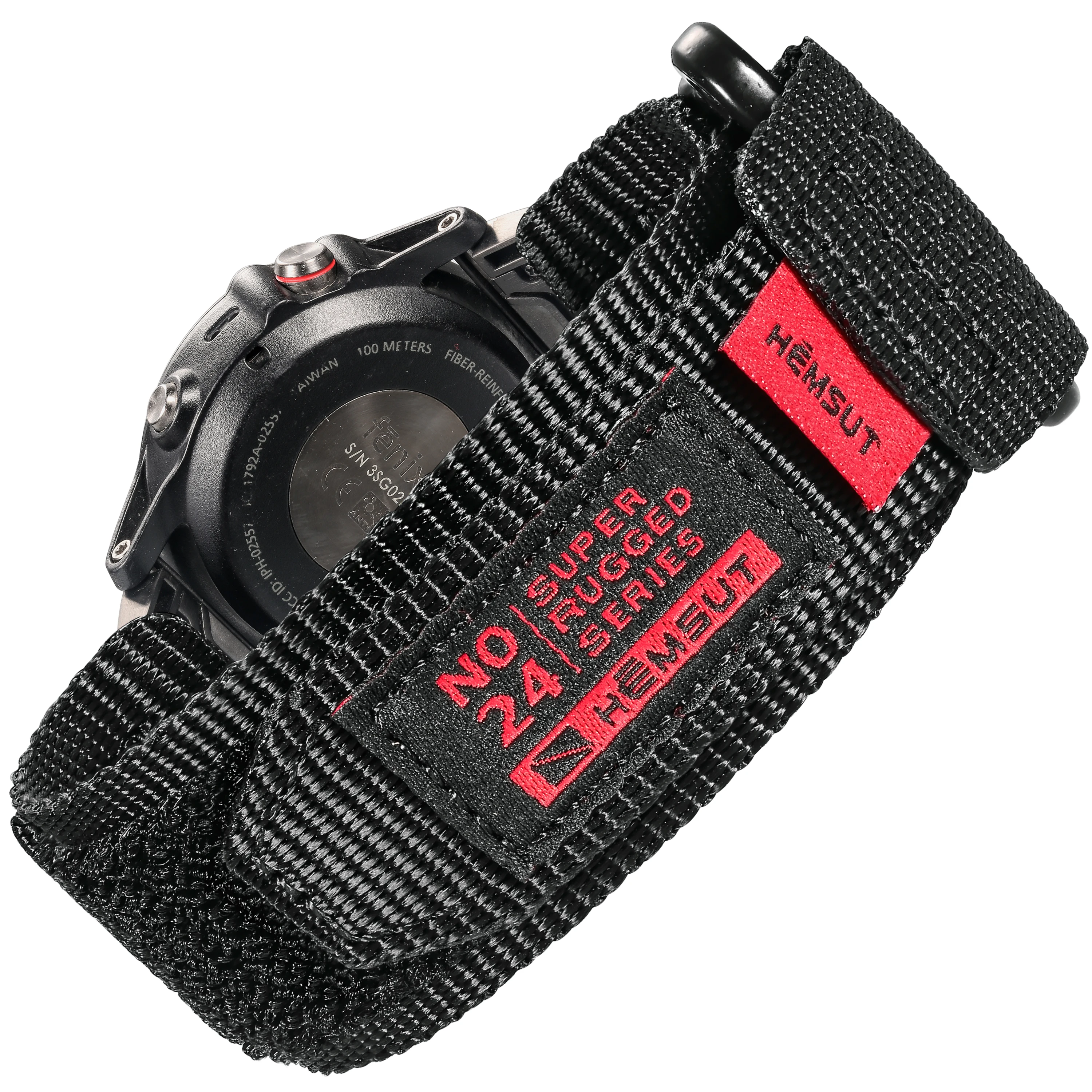 modder Beeldhouwer Ouderling Black Quickfit Garmin Watch Band Super Rugged Nylon Sports Strap Woven Loop  For Fenix 7 6 5 Instinct Tactix 20mm 22mm 26mm| | - AliExpress