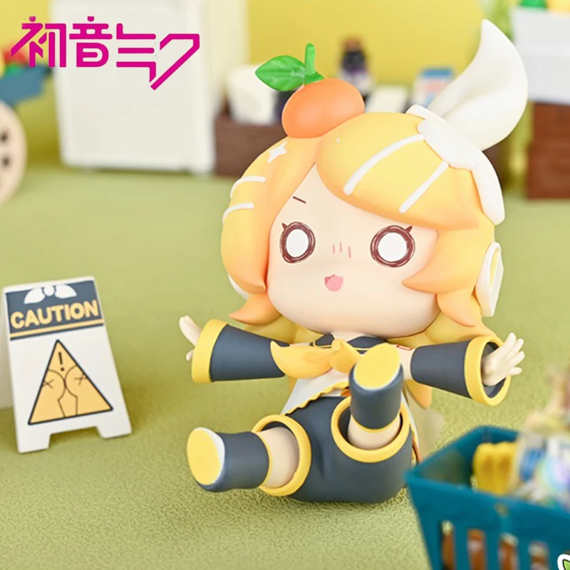 Genuine Hatsune Miku Kagamine Rin Len Blind Box Kaito Meiko Mystery Box Anime Fall Series Figure Collection Model Statue Toy