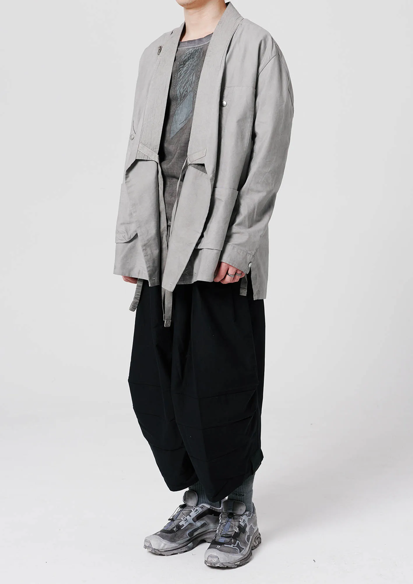 Corrosion equipment S06A t-shirt dirty dyed 280g cotton shorten front techwear aesthetic dystopian darkwear