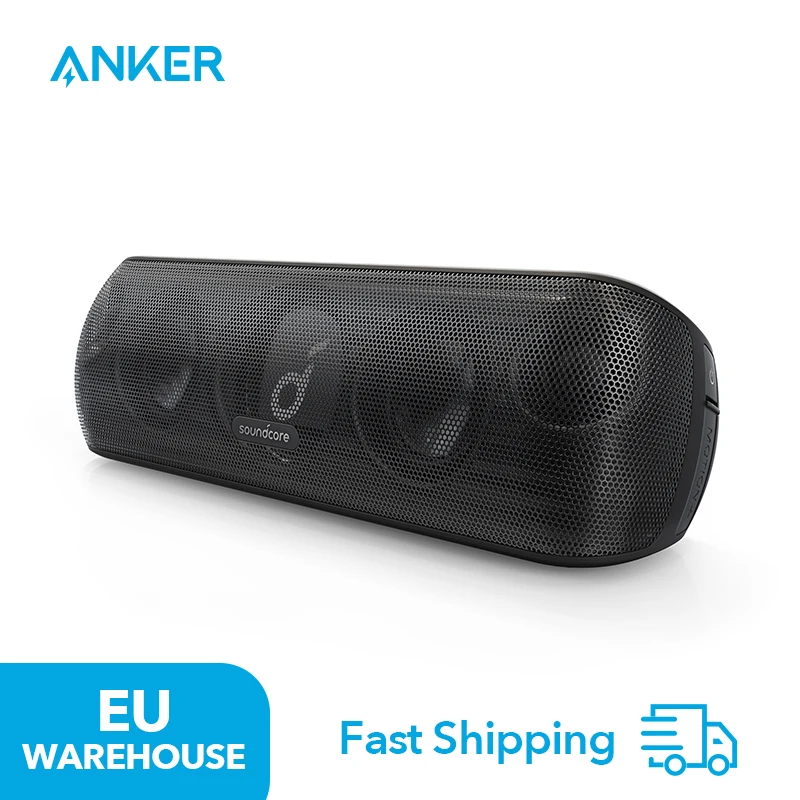 (Stock européen) Soundcore Motion + haut-parleur Bluetooth, audio haute résolution 30 W, technologie BassUp, haut-parleur Hi-Fi sans fil avec application