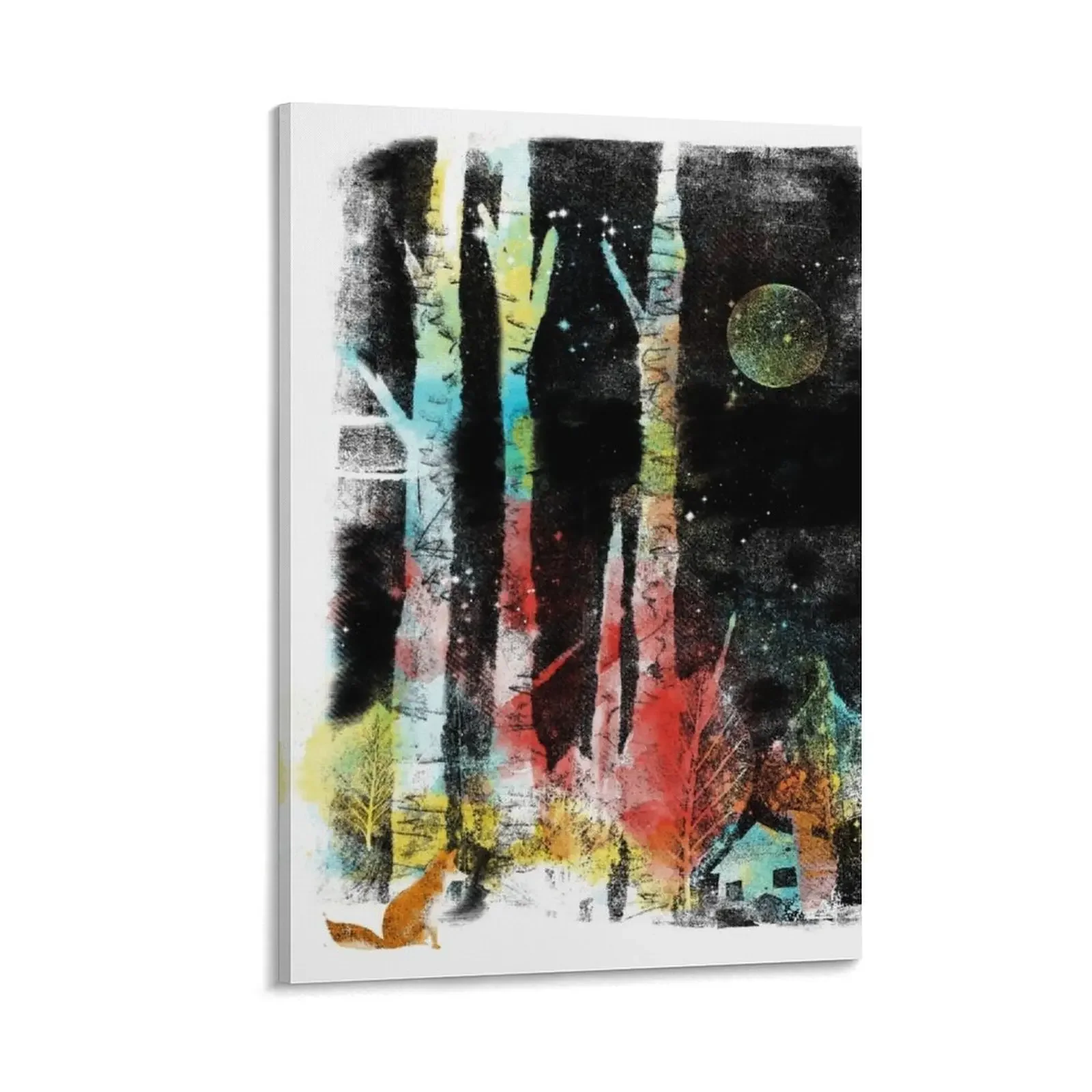 

the fox Canvas Painting aesthetic room decor canvas wall decoration paintings wall decor