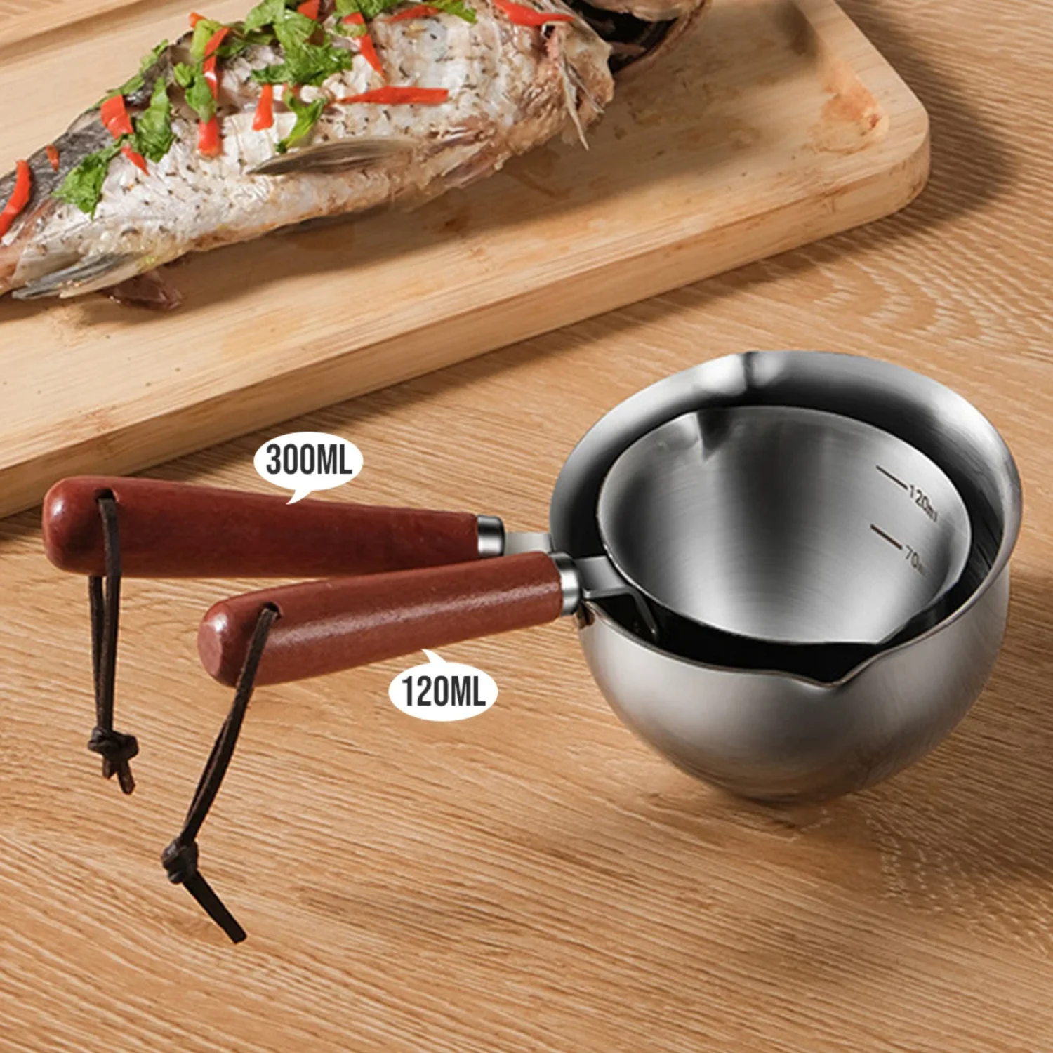 Hot Oil Pot Milk Pan Stainless Steel Mini Hot Milk Pot Small Saucepan Boiling Butter Melting Butter Warmer Kitchen Pan